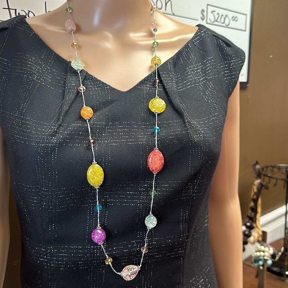 Premier Design Beaded Necklace multi color